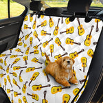 Acoustic Guitar Pattern Print Pet Car Back Seat Cover