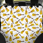 Acoustic Guitar Pattern Print Pet Car Back Seat Cover