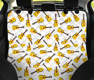 Acoustic Guitar Pattern Print Pet Car Back Seat Cover