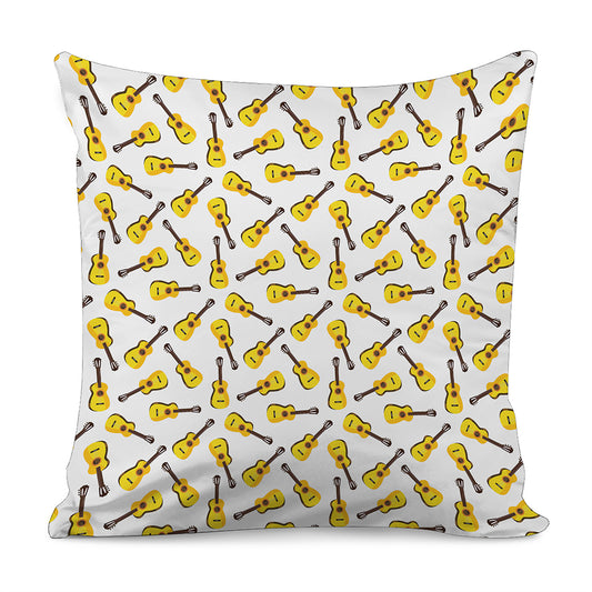 Acoustic Guitar Pattern Print Pillow Cover
