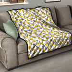 Acoustic Guitar Pattern Print Quilt