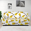 Acoustic Guitar Pattern Print Sofa Cover