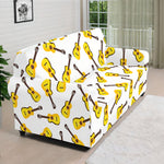 Acoustic Guitar Pattern Print Sofa Cover