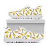 Acoustic Guitar Pattern Print White Sneakers