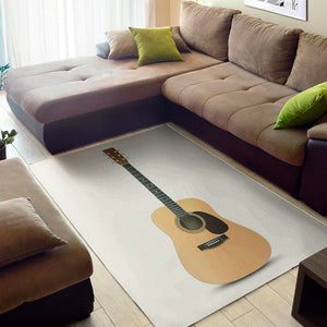 Acoustic Guitar Print Area Rug