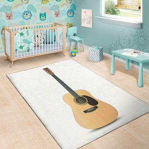 Acoustic Guitar Print Area Rug