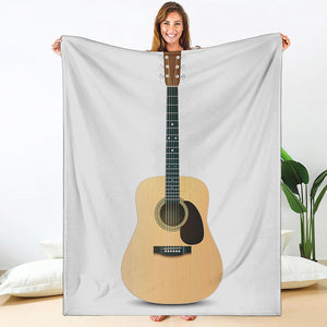 Acoustic Guitar Print Blanket