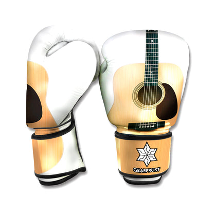 Acoustic Guitar Print Boxing Gloves