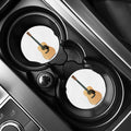 Acoustic Guitar Print Car Coasters