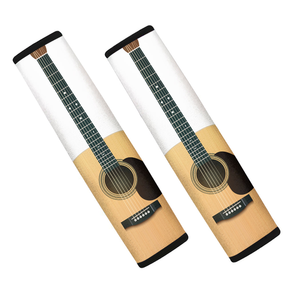 Acoustic Guitar Print Car Seat Belt Covers