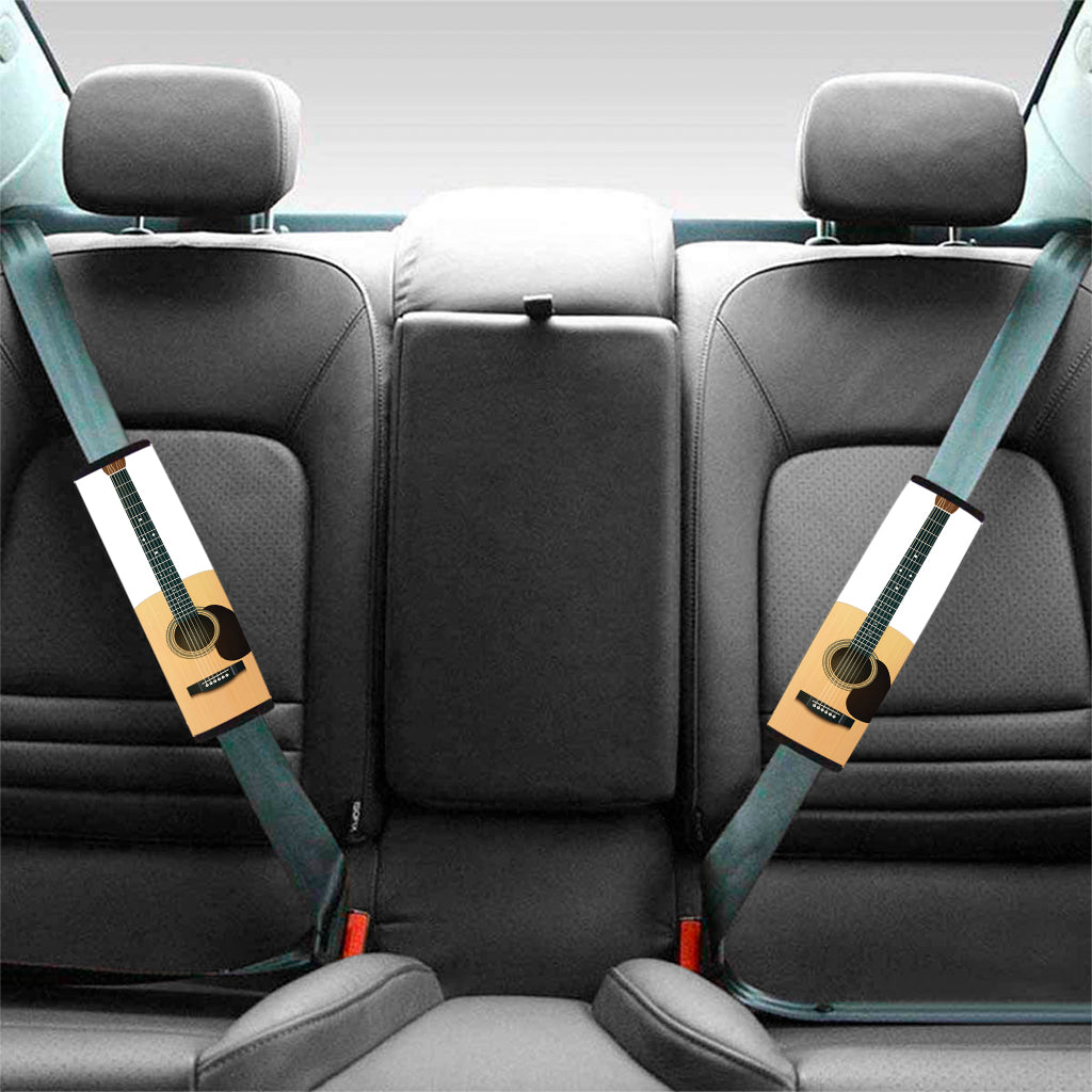 Acoustic Guitar Print Car Seat Belt Covers