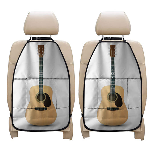 Acoustic Guitar Print Car Seat Organizers