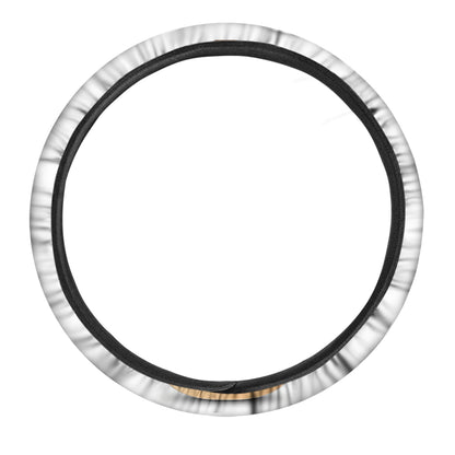 Acoustic Guitar Print Car Steering Wheel Cover