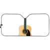 Acoustic Guitar Print Car Sun Shade