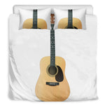 Acoustic Guitar Print Duvet Cover Bedding Set