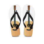 Acoustic Guitar Print Flip Flops