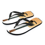 Acoustic Guitar Print Flip Flops