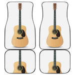 Acoustic Guitar Print Front and Back Car Floor Mats