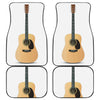 Acoustic Guitar Print Front and Back Car Floor Mats