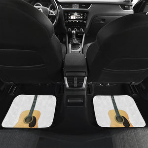 Acoustic Guitar Print Front and Back Car Floor Mats