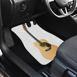 Acoustic Guitar Print Front and Back Car Floor Mats