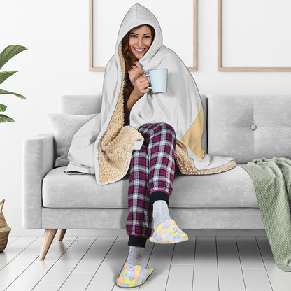 Acoustic Guitar Print Hooded Blanket