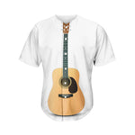 Acoustic Guitar Print Men's Baseball Jersey