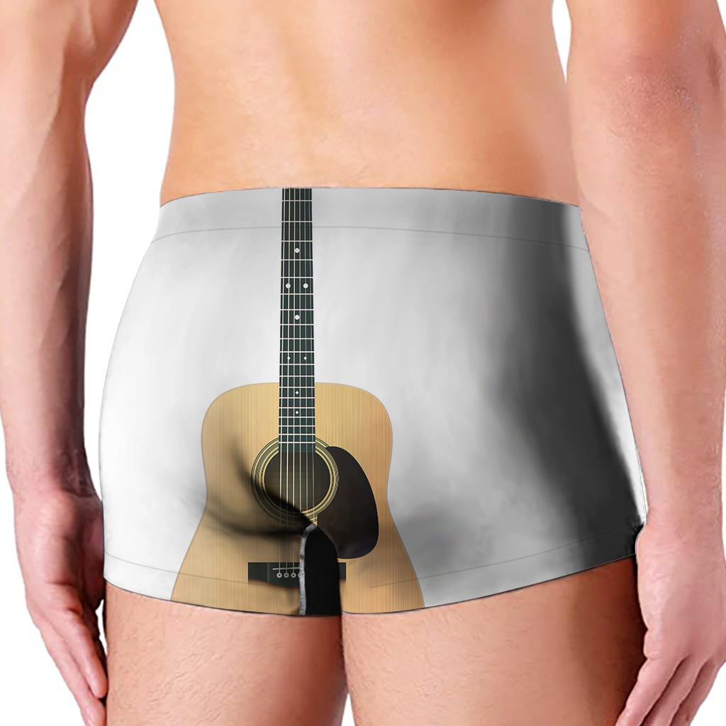 Acoustic Guitar Print Men's Boxer Briefs