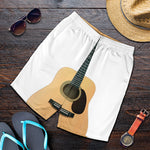 Acoustic Guitar Print Men's Shorts