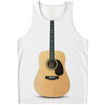 Acoustic Guitar Print Men's Tank Top