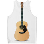 Acoustic Guitar Print Men's Tank Top