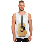 Acoustic Guitar Print Men's Tank Top