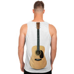 Acoustic Guitar Print Men's Tank Top