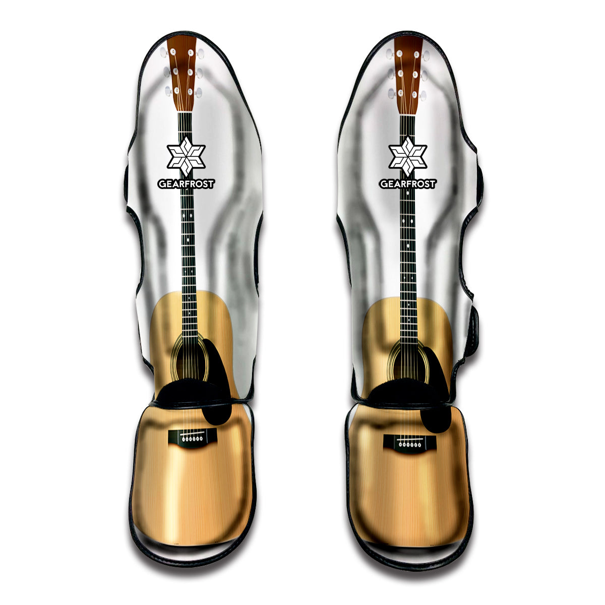 Acoustic Guitar Print Muay Thai Shin Guard