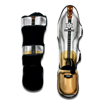Acoustic Guitar Print Muay Thai Shin Guard