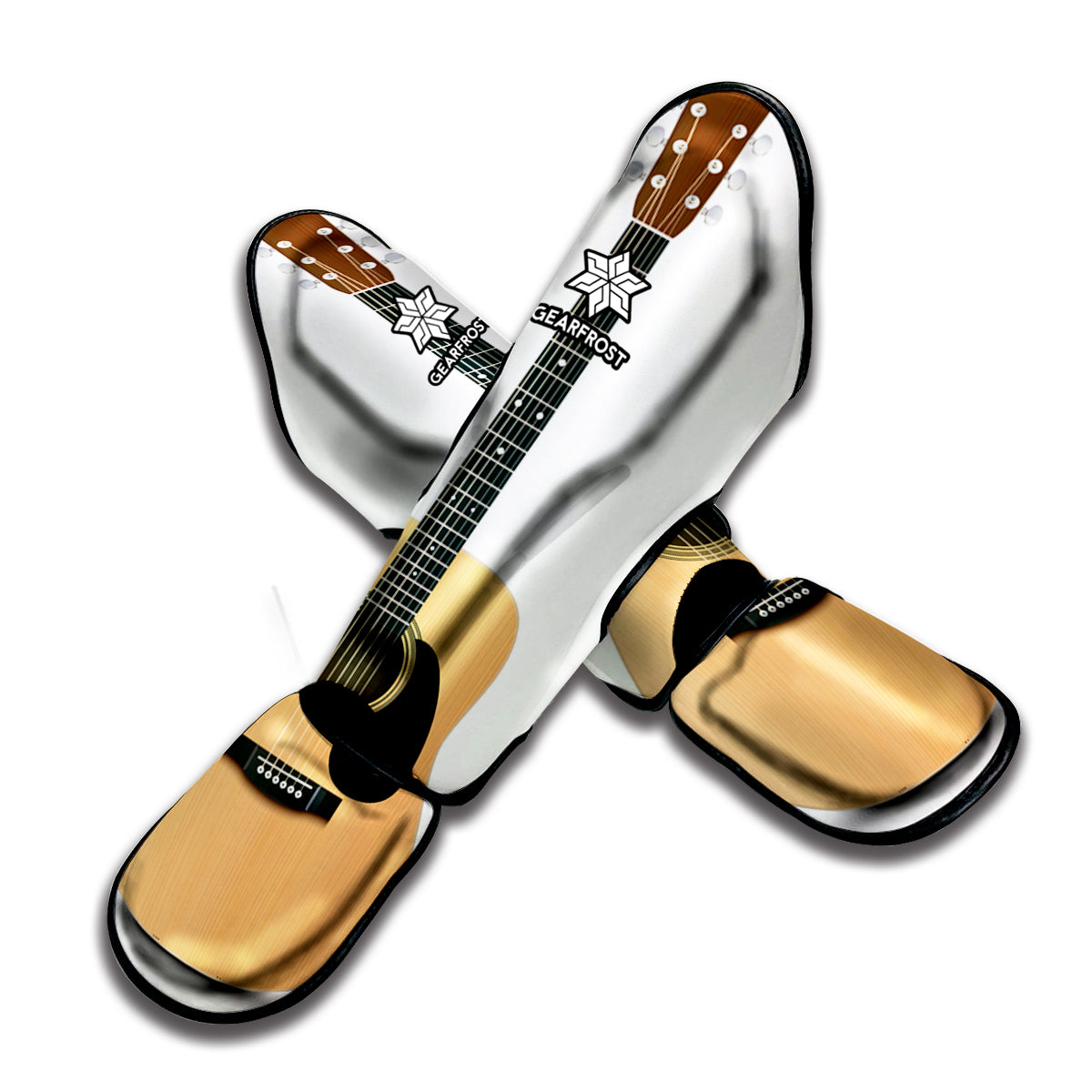 Acoustic Guitar Print Muay Thai Shin Guard