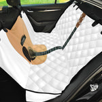 Acoustic Guitar Print Pet Car Back Seat Cover