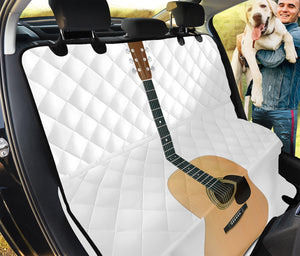 Acoustic Guitar Print Pet Car Back Seat Cover