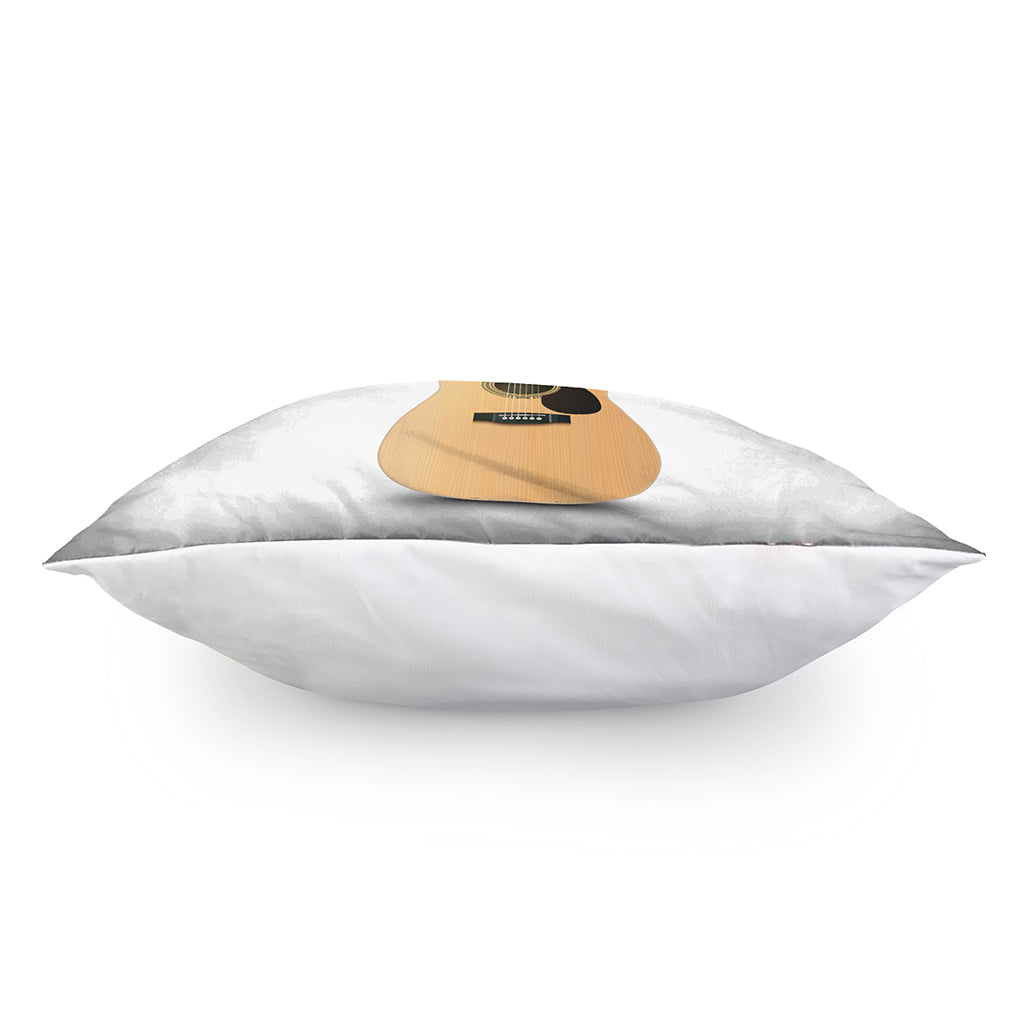 Acoustic Guitar Print Pillow Cover