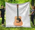 Acoustic Guitar Print Quilt
