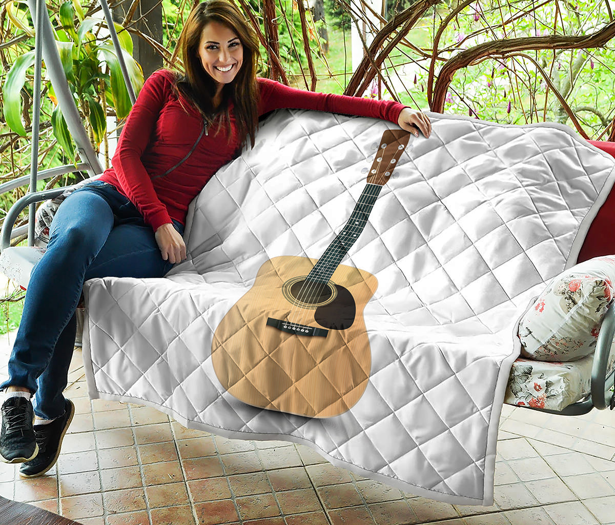Acoustic Guitar Print Quilt