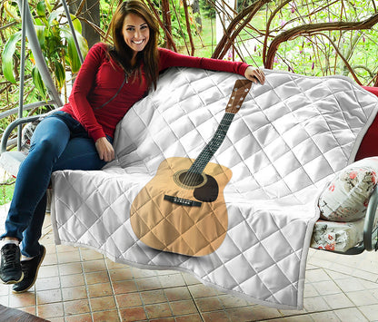 Acoustic Guitar Print Quilt