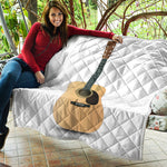 Acoustic Guitar Print Quilt