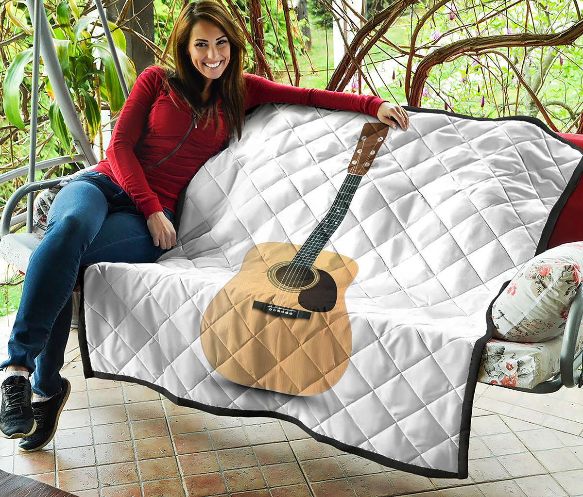 Acoustic Guitar Print Quilt