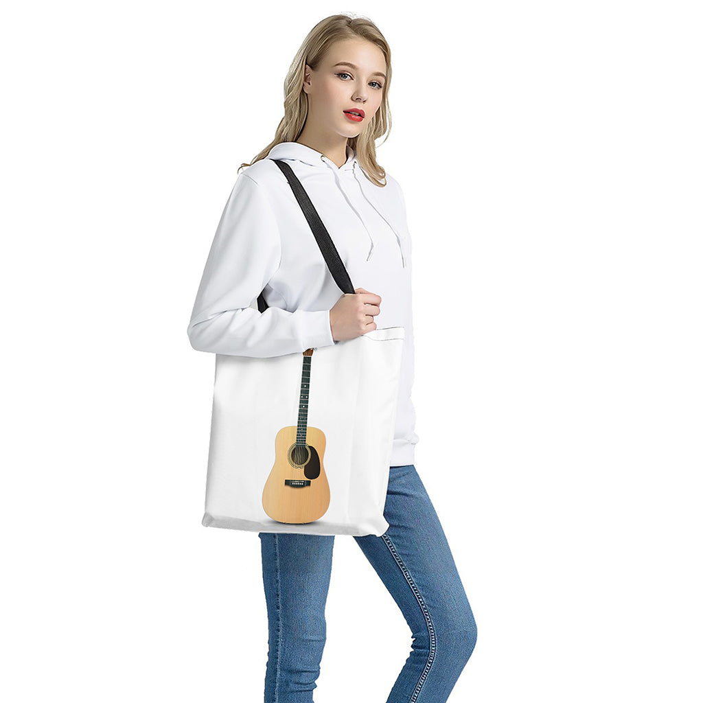 Acoustic Guitar Print Tote Bag