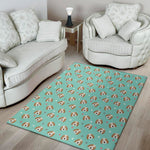 Adorable Beagle Puppy Pattern Print Area Rug