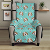 Adorable Beagle Puppy Pattern Print Armchair Protector