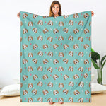 Adorable Beagle Puppy Pattern Print Blanket
