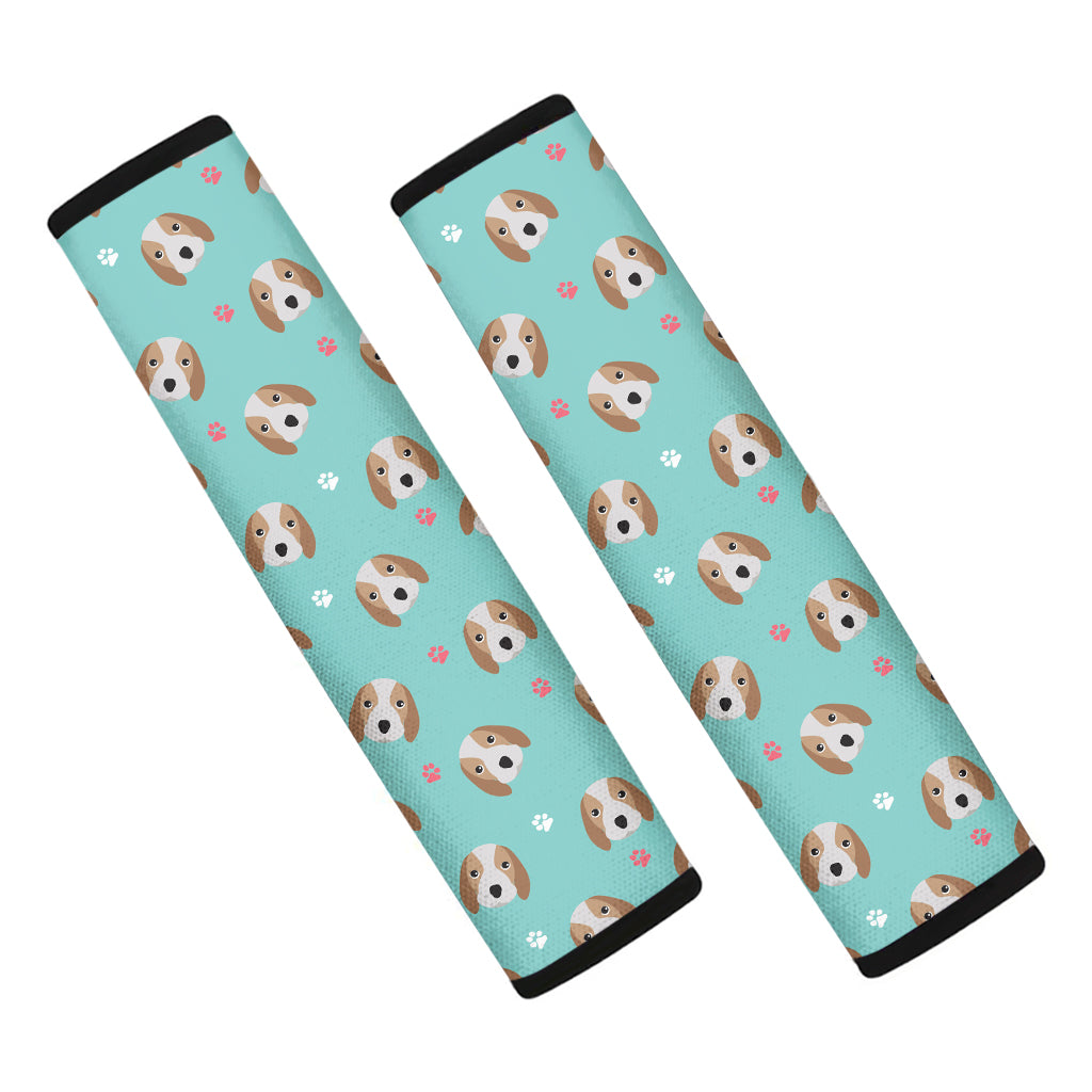 Adorable Beagle Puppy Pattern Print Car Seat Belt Covers