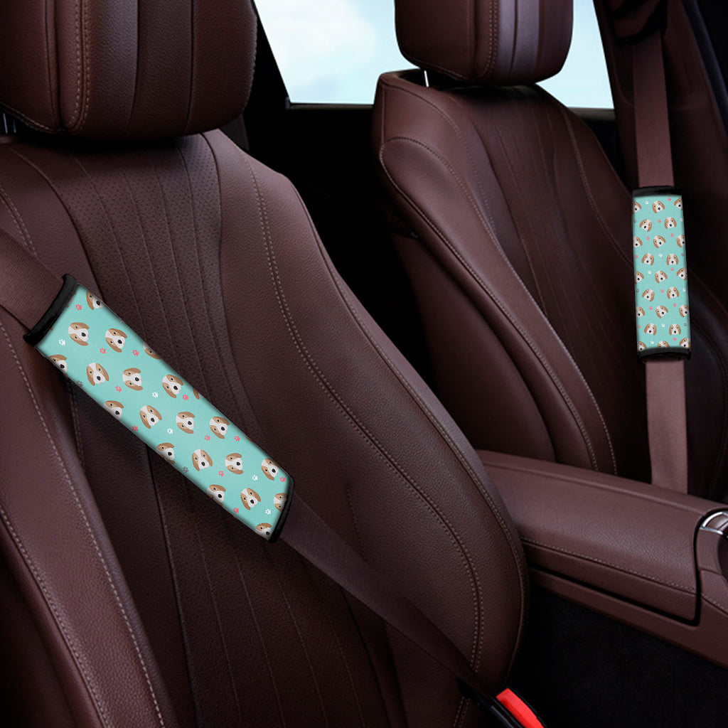 Adorable Beagle Puppy Pattern Print Car Seat Belt Covers